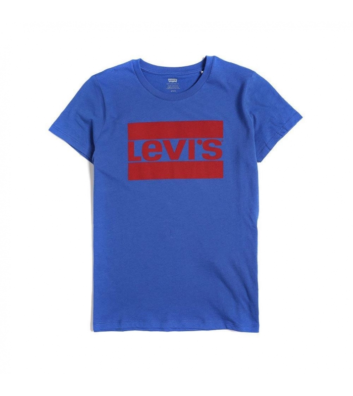 Levi's  Tshirt bleu logo rouge