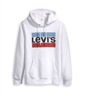 Levi's  Pull Blanc Logo Levi's