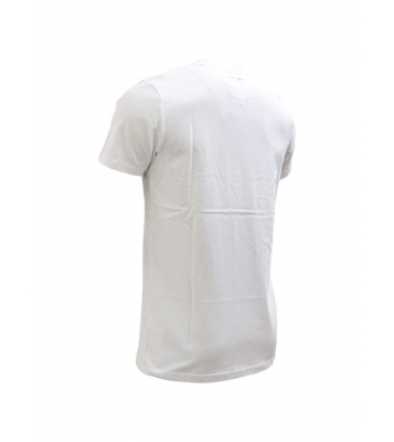 Ellesse  Tshirt blanc logo marine