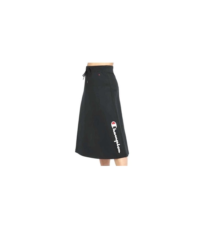 Champion  Jupe 3/4 longue Skirt noir logo blanc