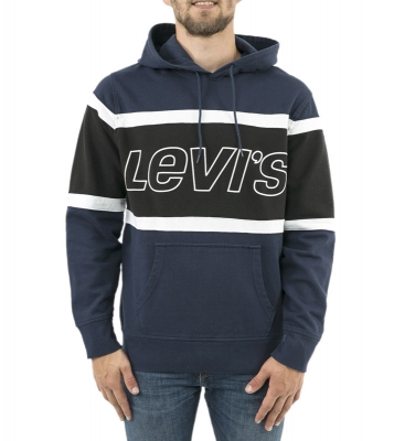 Levi's  Sweat Capuche Pieced Bleu
