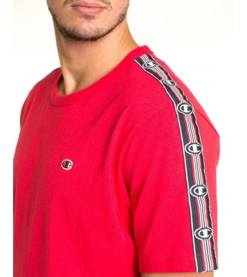 Champion  Tshirt rouge logo sur épaules