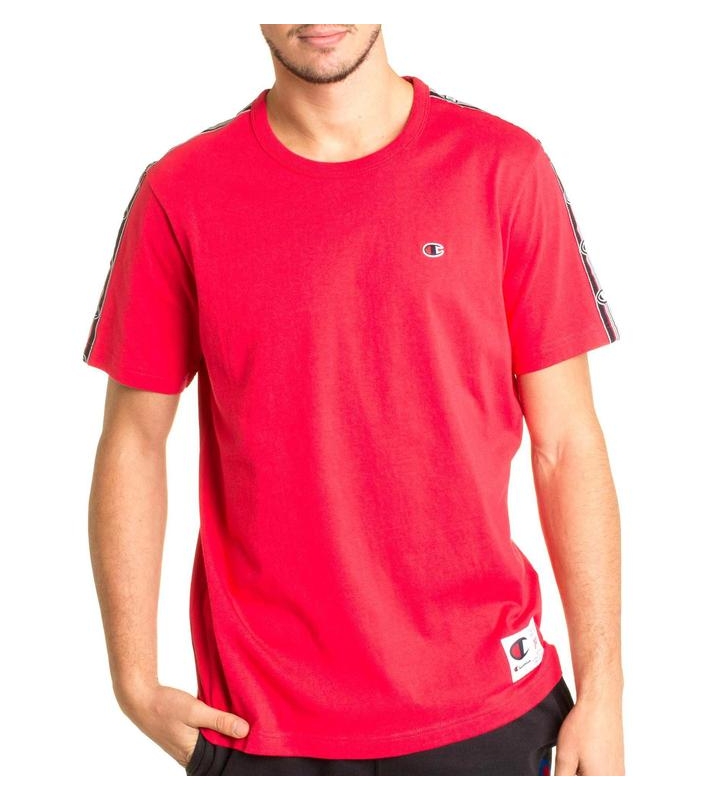 Champion  Tshirt rouge logo sur épaules