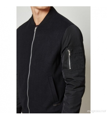 Jack & Jones  Veste Bomber bimatière noir