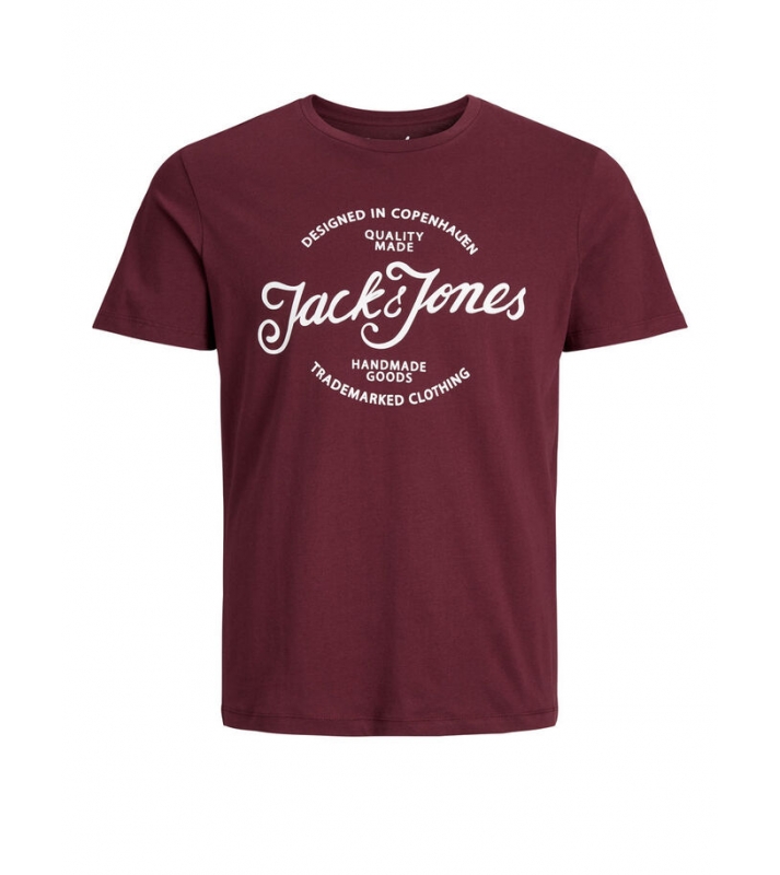 Jack & Jones  Tshirt bordeaux logo blanc