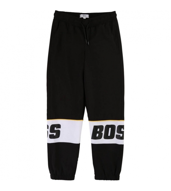 BOSS  Pantalon de jogging noir logo jambes