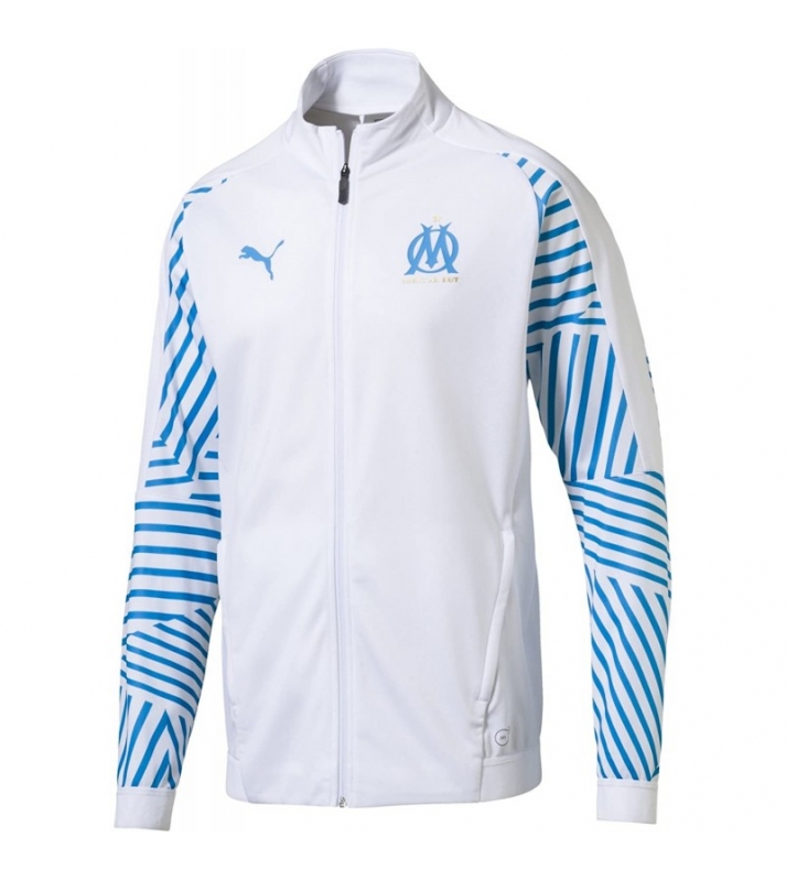 Puma Veste de jogging Olympique de Marseille blanche - 753946
