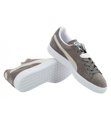 Puma  Basket Suede classic grise et blanche