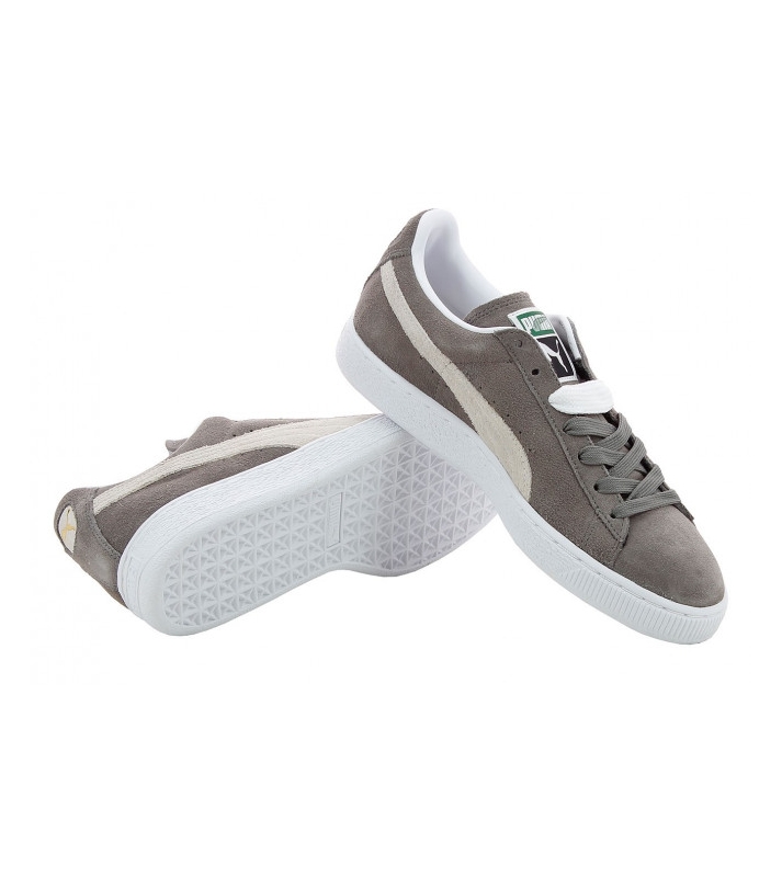 Puma  Basket Suede classic grise et blanche