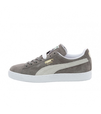 Puma  Basket Suede classic grise et blanche