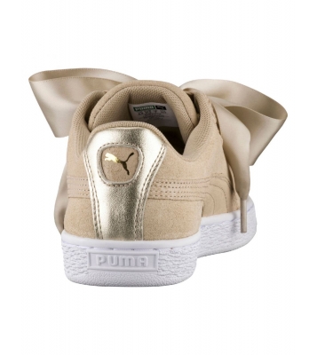 Puma  Basket Suede Heart safari beige