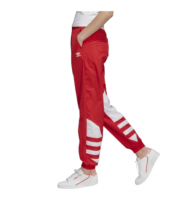Adidas  Pantalon de jogging Originals rouge big logo blanc