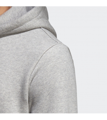 Adidas  Sweat à capuche gris logo blanc