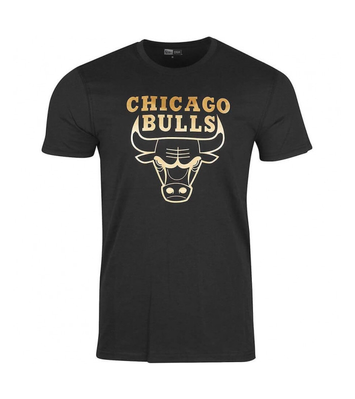 New era  Tshirt Chicago Bull noir logo or