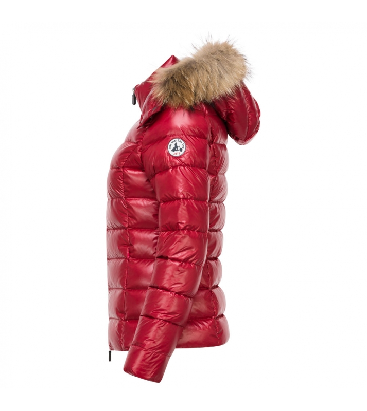 Jott  Doudoune à capuche grand froid Luxe rouge