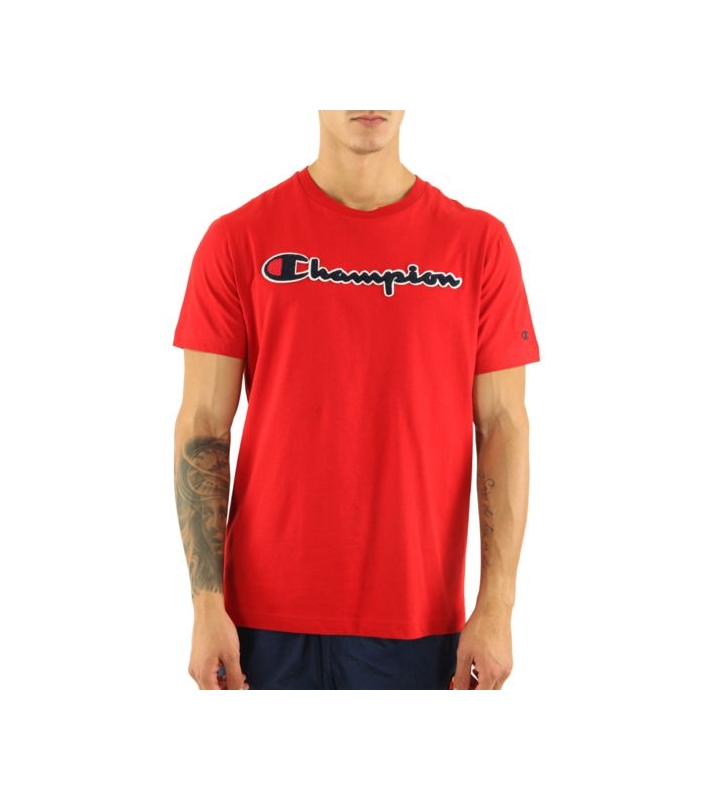 Champion  Tshirt rouge logo poitrine