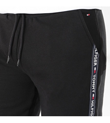 Tommy Hilfiger  Pantalon de jogging noir logo côté