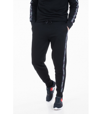 Tommy Hilfiger  Pantalon de jogging noir logo côté