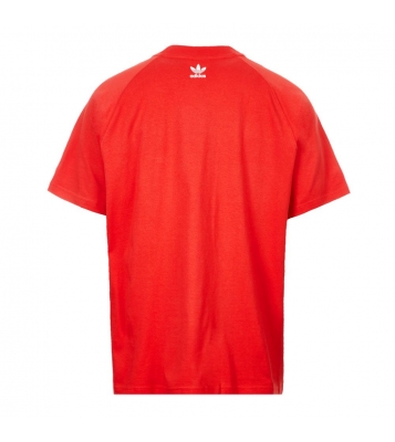 Adidas  Tshirt Originals rouge big logo blanc