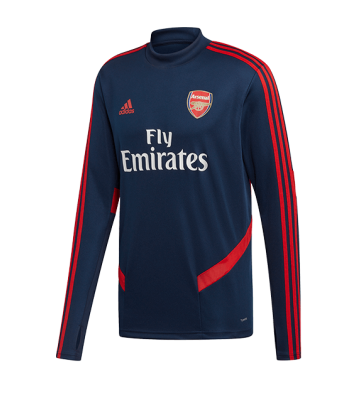 Adidas  Pull training Arsenal Anthem bleu logo rouge