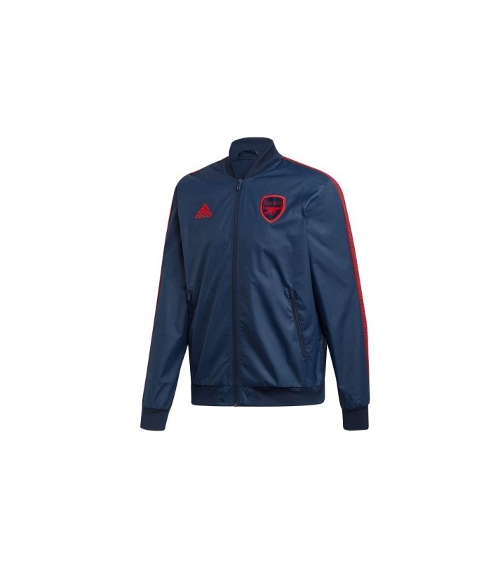 Adidas  Veste training Arsenal Anthem bleu logo rouge