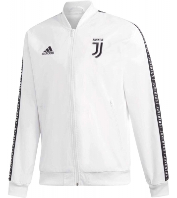 Adidas  Veste training Juventus blanche logo noir