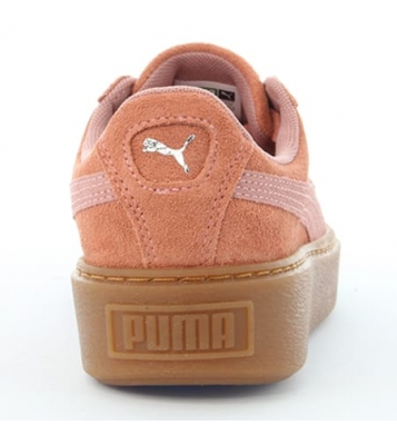 Puma  Basket Suede plateforme rose