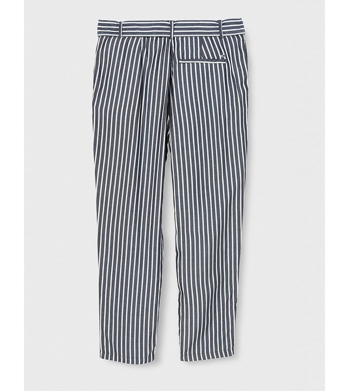 Tommy Hilfiger  Pantalon fluide rayé bleu/blanc