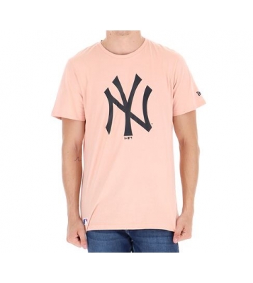 New era  Tshirt New-York Yankees rose pale logo noir