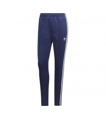 Adidas  Pantalon de jogging bleu logo blanc