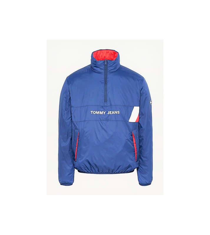 Tommy Hilfiger  Veste popover zippée réversible Marine/Rouge