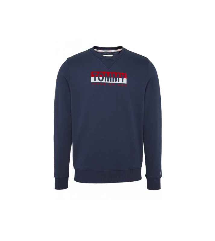 Tommy Hilfiger  Pull à gros logo marine