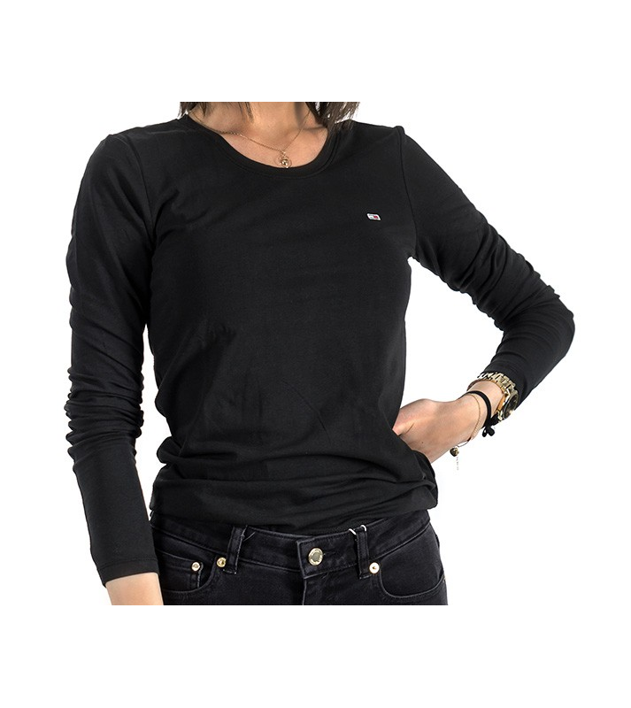 Tommy Hilfiger  Tshirt manches longues col rond noir