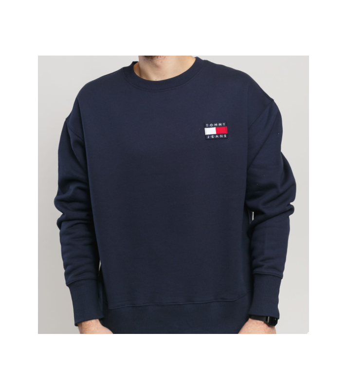 Tommy Hilfiger  Pull TJM Tommy Badge Crew marine