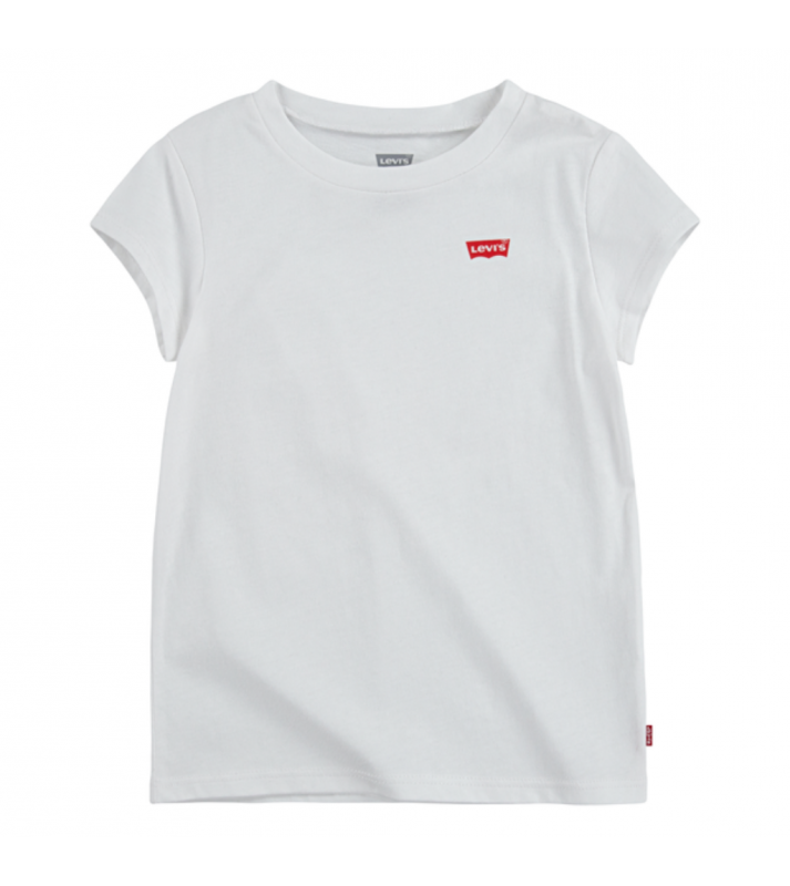 Levi's  Tshirt blanc petit logo rouge fille