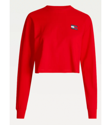 Tommy Hilfiger  Pull croc top Tommy Badge rouge