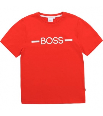 BOSS  Tshirt manches courtes rouge